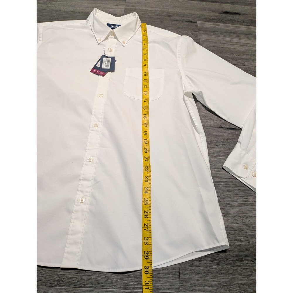 NWT Charles Tyrwhitt Men's White Non‎ Iron Stretch Poplin Slim Fit Shirt Size XL - Picture 6 of 9